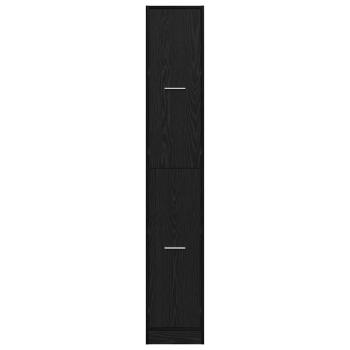 Apotheker-Schrank Schwarze Eiche 30x41x174,5 cm Spanplatte