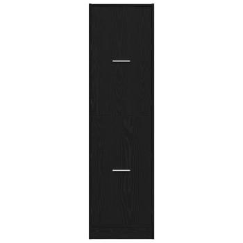 Apotheker-Schrank Schwarzes Eichenholz 40x41x144,5 cm Holzwerkstoff