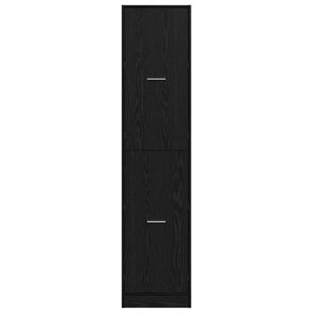 Apotheker Schrank Schwarz Eiche 40x41x174.5 cm Spanplatte