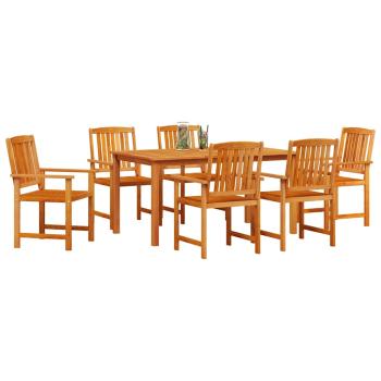 Garten Essgruppe 7 stk. Braun Massivholz Akazie