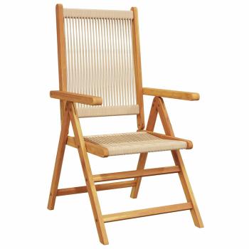 5-tlg. Garten-Essgruppe Beige Massivholz Akazie & Poly Rattan