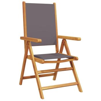 5-teiliges Garten Essset Anthrazit Massivholz Akazie