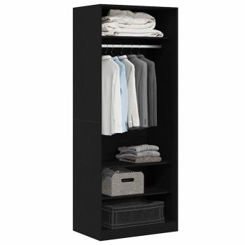 Kleiderschrank Schwarz-Eiche Set von 2 Schwarz Eiche Holzwerkstoff