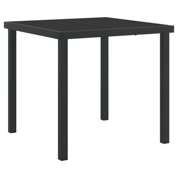 Set mit 3 Schwarz, Dunkelgrau PE-Rattan Standard Stabil