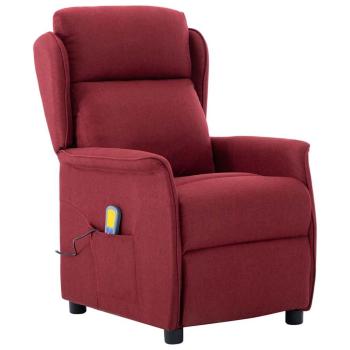 ARDEBO.de - Massagesessel Weinrot Stoff