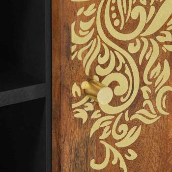 TV-Schrank Honigbraun Massivholz Mango, Holzwerkstoff