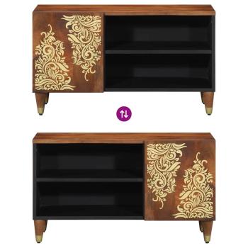 TV-Schrank Honigbraun Massivholz Mango, Holzwerkstoff