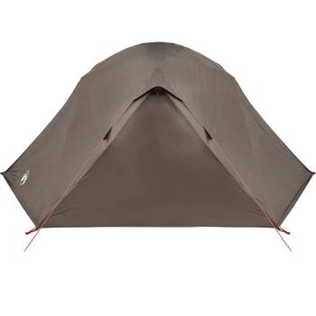 Angelzelt Braun Polyester 7-Personen Zusammenklappbar Tragbar