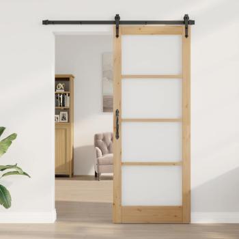 ARDEBO.de - Innentür mit Glas "ORKDAL" 83x211x4 cm Massivholz Kiefer