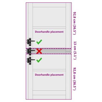 Innentür mit Glas "ORKDAL" 86x198,5x4 cm aus Kiefernholz