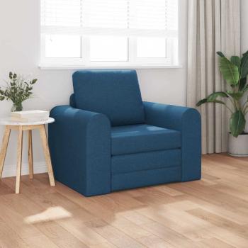 ARDEBO.de - Boden Schlafsofa 2-in-1 Blau 98x71x83 cm Stoff