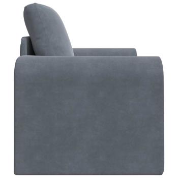Boden-Schlafsofa 2-in-1 Dunkelgrau 98x71x83 cm Samt