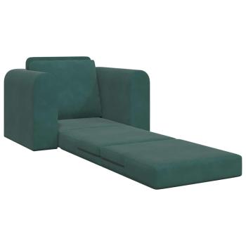 Boden Sofa Bett 2-in-1 Dunkelgrün 98x71x83 cm Velvet