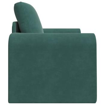 Boden Sofa Bett 2-in-1 Dunkelgrün 98x71x83 cm Velvet