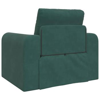 Boden Sofa Bett 2-in-1 Dunkelgrün 98x71x83 cm Velvet