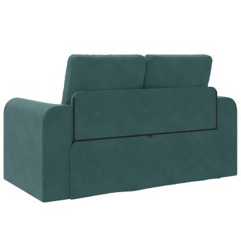 Boden Sofa Bett 2-in-1 Dunkelgrün 148x71x83 cm Samt