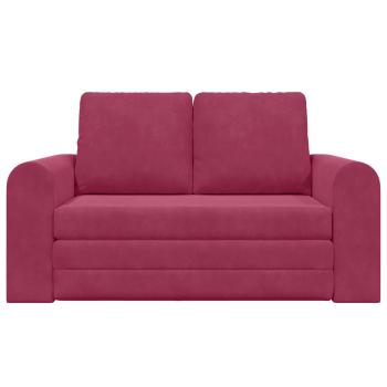 Schlafsofa Weinrot 148 x 71 x 83 cm Samt
