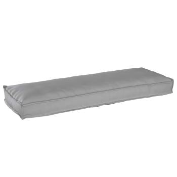 Palettenkissen für Bank 2 Stück Grau 120x40x8 cm Oxford Stoff
