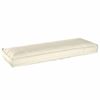 Palettenkissen für Bank 2 Stück Creme 120x40x8 cm Oxford-Stoff