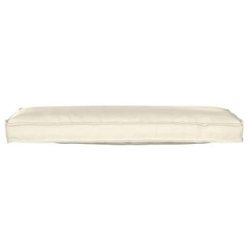 Palettenkissen für Bank 2 Stück Creme 120x40x8 cm Oxford-Stoff
