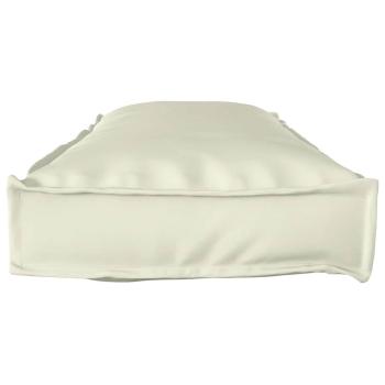Palettenkissen für Bank 2 Stück Creme 120x40x8 cm Oxford-Stoff