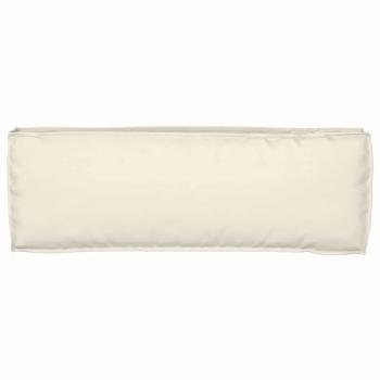 Palettenkissen für Bank 2 Stück Creme 120x40x8 cm Oxford-Stoff