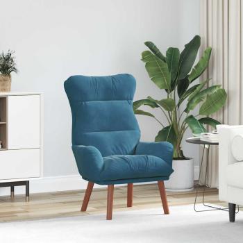 ARDEBO.de - Entspannungsstuhl Blau Samt