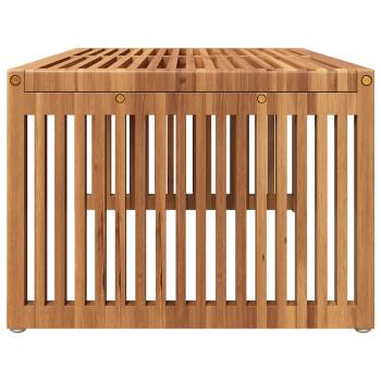 Gartentisch 90x49.7x36 cm Massivholz Teak