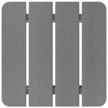 Adirondack Beistelltisch Hellgrau 38x38x45 cm HDPE