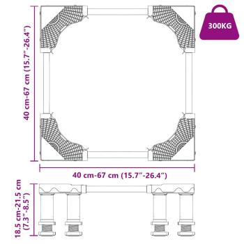 Waschmaschinenbasis verstellbar 300 kg