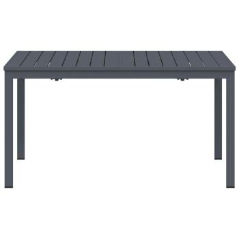 Gartentisch Dunkelgrau Aluminium Groß Erweiterbarer Tisch
