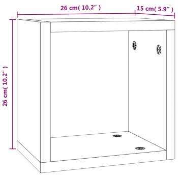 Schweberegale Rauchsäulen Holzwerkstoff Mittel Schwebende Regale