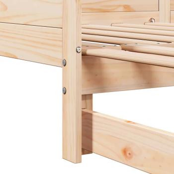 Ausziehbares Tagesbett 90x200 cm Massivholz Kiefer