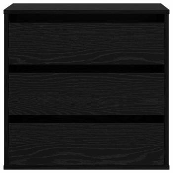 Eckkommode Schwarz Eiche 60x41x58 cm Holzwerkstoff