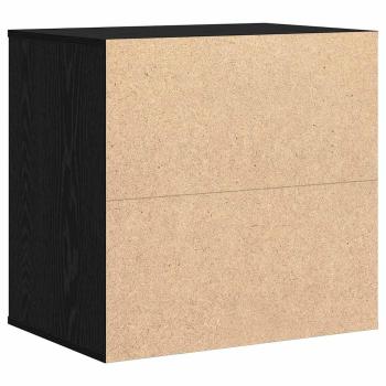 Eckkommode Schwarz Eiche 60x41x58 cm Holzwerkstoff