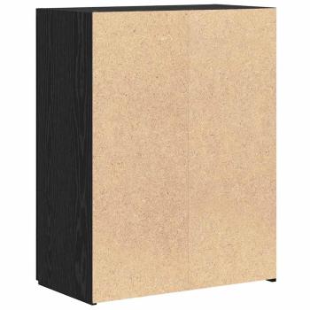 Büroschrank Schwarze Eiche 60x32x77.5 cm Holzwerkstoff