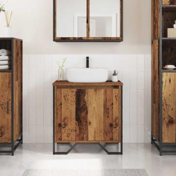 ARDEBO.de - Badezimmerschrank Altes Holz 60x35x50 cm