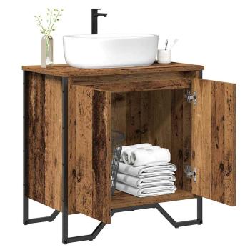 Badezimmerschrank Altes Holz 60x35x50 cm