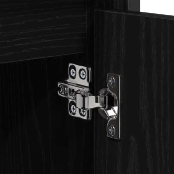 Waschbecken-Schrank Schwarze Eiche 60x35x60 cm Furniertes Holz