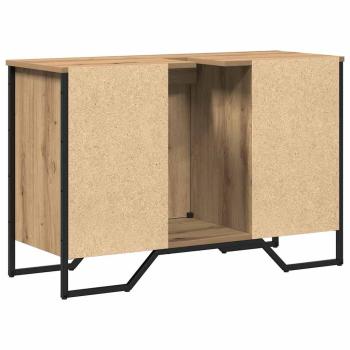 Waschbeckenschrank Eiche 91x35x60 cm Holzwerkstoff