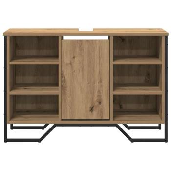 Waschbecken Schrank Artisan Eiche 91x35x60 cm Holzwerkstoff