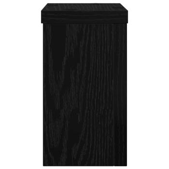 Schwarz-Eichen-Pflanzenständer Set von 2 Schwarz-Eiche Holz