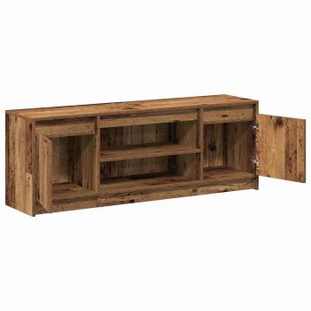 TV Schrank mit LED Altholz 139,5x34x50 cm Spanplatte