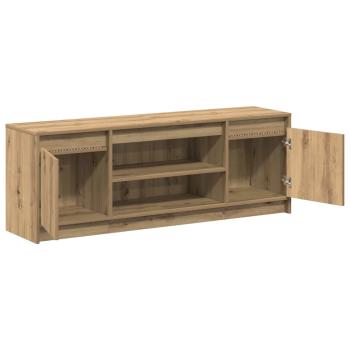 TV-Schrank mit LED Artisan Eiche 139,5x34x50 cm Holzwerkstoff