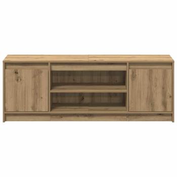 TV-Schrank mit LED Artisan Eiche 139,5x34x50 cm Holzwerkstoff