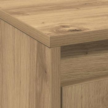 TV-Schrank mit LED Artisan Eiche 139,5x34x50 cm Holzwerkstoff