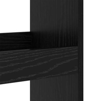 Bar Tisch mit Stauraum Schwarz Eiche 60x60x102 cm Holzwerkstoff