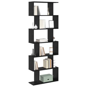 Bücherregal Schwarz Eiche 70x24x193.5 cm Ingenieure Holz