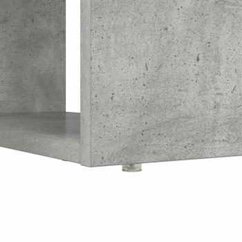 Schreibtisch mit Stauraum Beton Grau 113x54x120 cm Holzwerkstoff