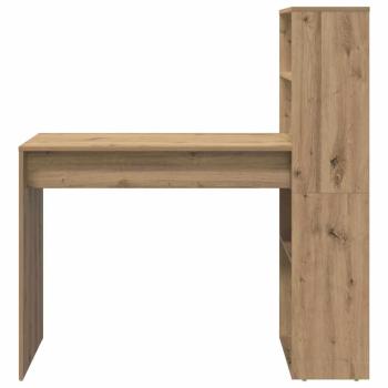 Schreibtisch mit Stauraum Artisan-Eiche 113x54x120 cm Ingenieurholz